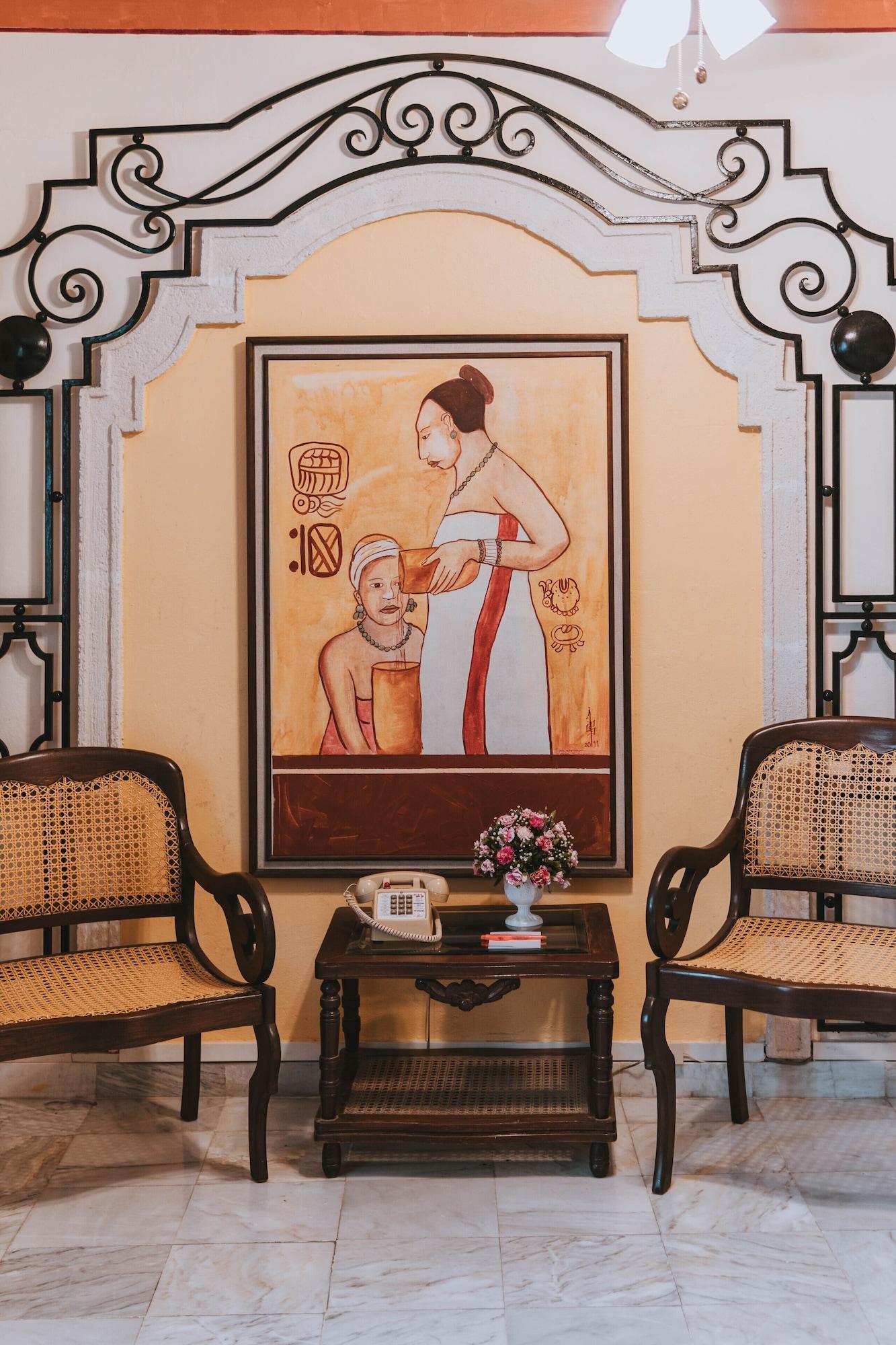 Hotel Casa del Balam Mérida Exterior foto A painting by the artist